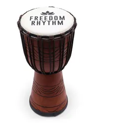 Medium Pro Djembe Drum - Freedom Rhythm (high) - 40cm (18cm Dia)
