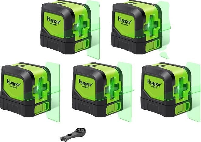 Laserwaterpas 9011G automatisch nivellerend groen 5 stuks
