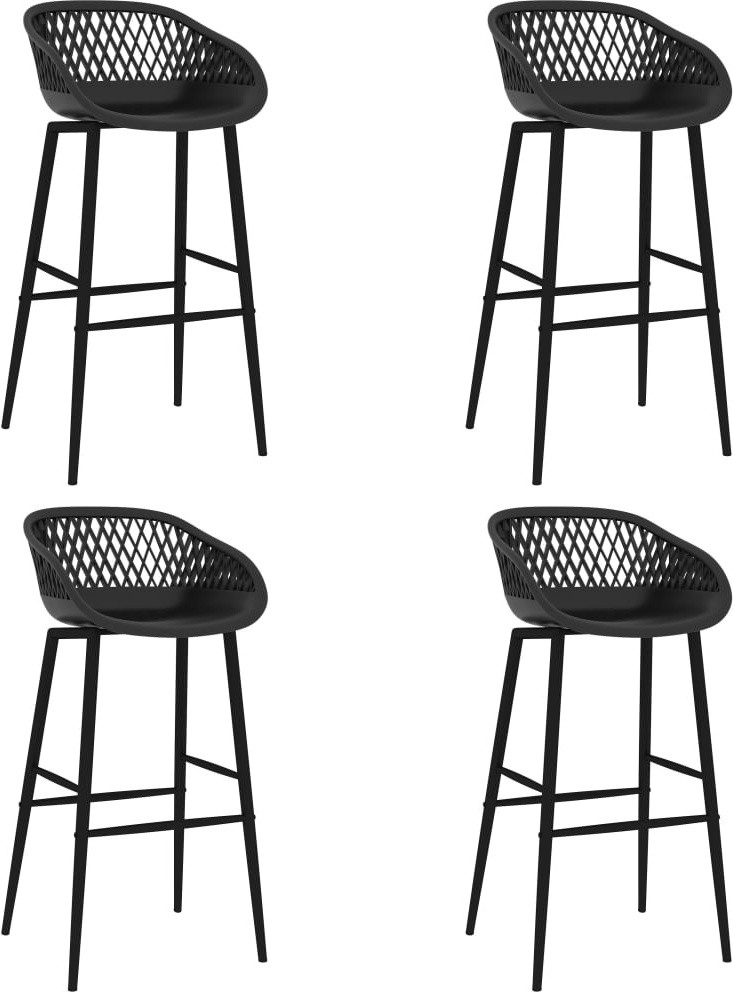 Prolenta Barkrukken, set van 4, zwart