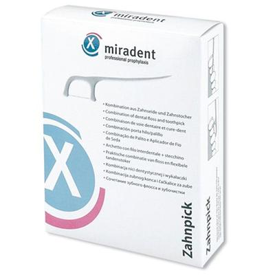 Miradent Zahnseidensticks Zahnpick 100 St Zahnseide