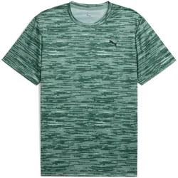 PUMA Tad Essentials Print Trainingsshirt Herren 30 - green moon S