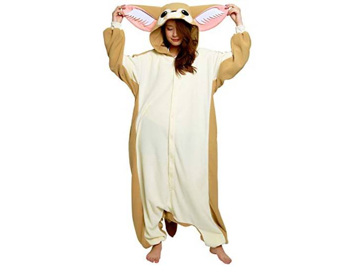 Fennek Vos Onesie Kigurumi Verkleedkleding SAZAC Kigurumi Volwassenen & Kinderen XL (170-195+ cm)