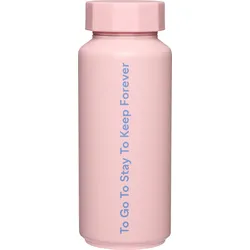 Tone-On-Tone Thermoflasche To Go To Stay To Keep Forever, rosa