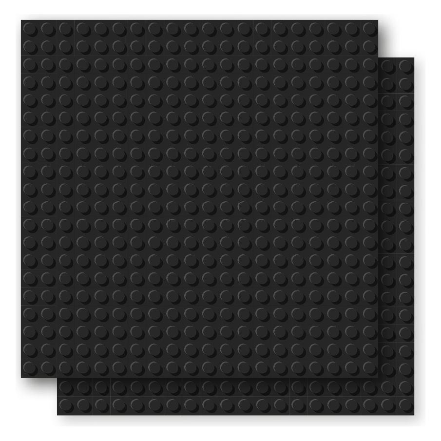 Brixies Bauplatte 20x20 Basic Doppelpack schwarz (225.018)