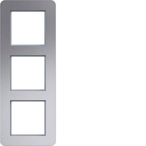 Hager Rahmen Rahmen Aluminium (gebürstet) WAD9300ALV 1St.