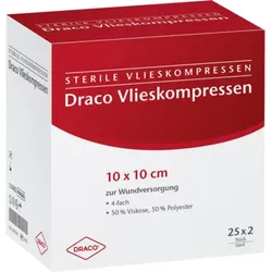 VLIESSTOFF-KOMPRESSEN steril 10x10 cm 4fach 25X2 St