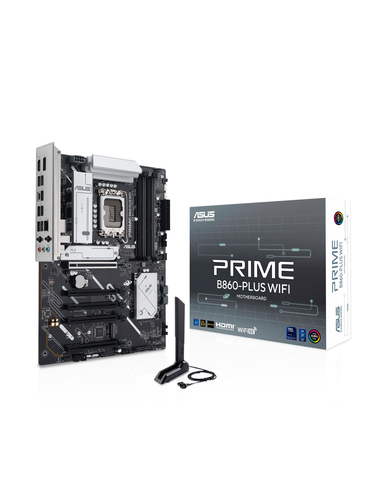 ASUS PRIME B860-PLUS WIFI Mainboard - Intel B860 - Intel LGA1851 - DDR5 RAM - ATX