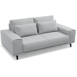 filippo Sofa Renzo Stoff Grau Hellgrau