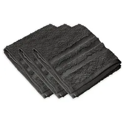 Gästetücher anthrazit 30 x 50 cm 3 Stück 100 % Baumwolle