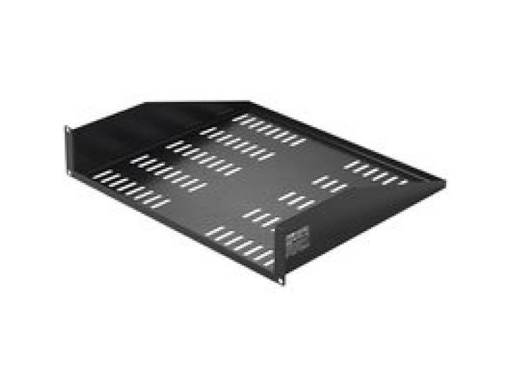 VEVOR Étagère de Rack de Serveur 2U, Profondeur 406 mm, Étagère Montage en Rack ou Mural, Charge 22,68 kg avec Plateau Ventilé, Bonne Circulation Air, pour Armoire Réseau 482,6 mm ou Rack d'Équipement