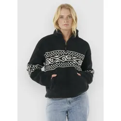 Rip Curl Oceanic Cosmic Kiss Polar Half-Zip Fleece Pullover washed black Gr. XS