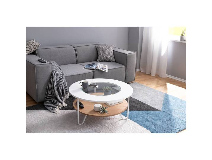 Table basse Forsa Ø 80cm Blanc