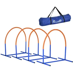 Hunde-Agility-Trainingsgeräte, Hund Agility Set, 4-teilges Steckhürdenset