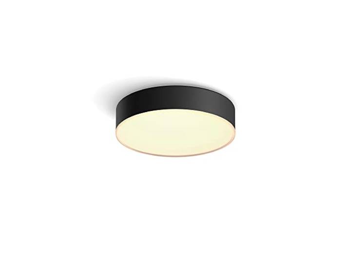Philips Hue Enrave Deckenleuchte inkl. Dimmschalter, S, Schwarz