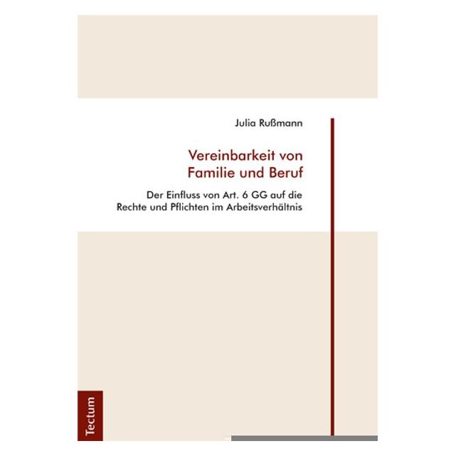 Tectum Vereinbarkeit von Familie und Beruf (Deutsch, Softcover, Julia Russmann) (55924485)