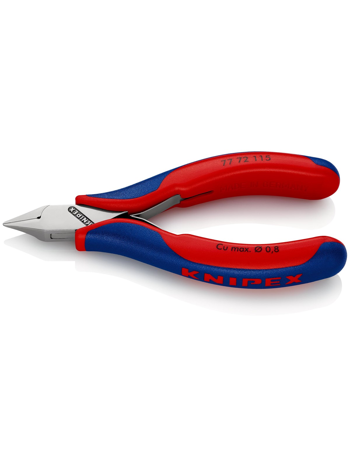 KNIPEX Elektronik-Seitenschneider, mit durchgestecktem Gelenk