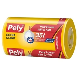 Pely 30er-Pack Müllbeutel 35 L »Extra stark« gelb, 55x63 cm