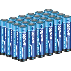 XCELL AAA 24X - Alkaline Batterie Performance LR03, AAA (Micro), 24er-Pack