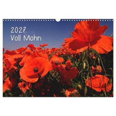 Voll Mohn (Wandkalender 2027 DIN A3 quer), CALVENDO Monatskalender