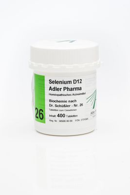 Adler Pharma Produktion und Vertrieb GmbH BIOCHEMIE Adler 26 Selenium D 12 Tabletten 400 St 02731044