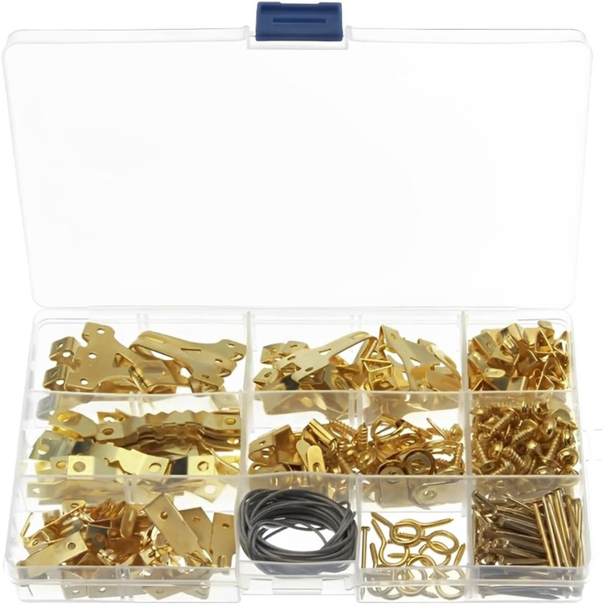 Dailygoods Fotohaak Set - 282 Stuks - Hoogwaardige Metalen Haakjes voor Foto's en Spiegels