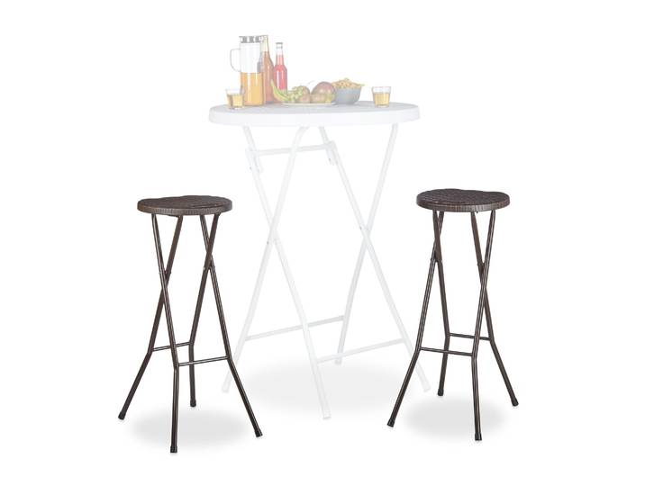 Barhocker klappbar BASTIAN Dunkelbraun
