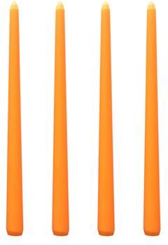 On Spot Shop Long Burning Taper Candles, 4 Pack, Dripless Smokeless Unscented, For Home Interior And Valentine's Decor yellow