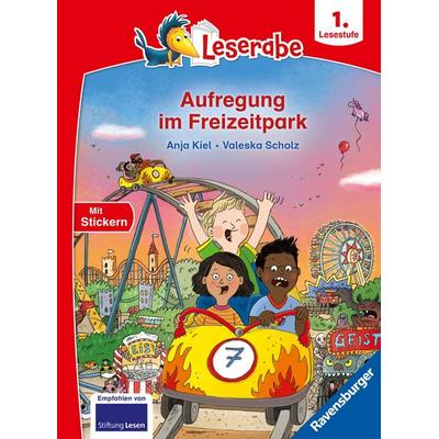 Leserabe 1. Lesestufe - Aufregung im Freizeitpark, Gebundene Ausgabe von Anja Kiel, Ravensburger Verlag GmbH, 978-3-473-46368-8