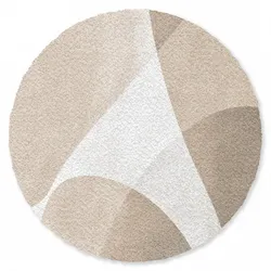 FUSSMATTE Glatte Oberflächen - Harmonisch - Wellenförmig Schmutzfangmatte 120x120 cm