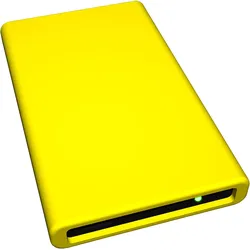 10er Pack HipDisk GL externes Festplatten-Gehäuse 2,5 Zoll USB 3.0 Aluminium mit austauschbarer Silikon-Schutzhülle für SATA HDD/SSD gelb