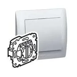 Legrand Creo Einsatz Wippschalter Serienschalter beleuchtet Pro21 775825, Schalter + Taster, Grau