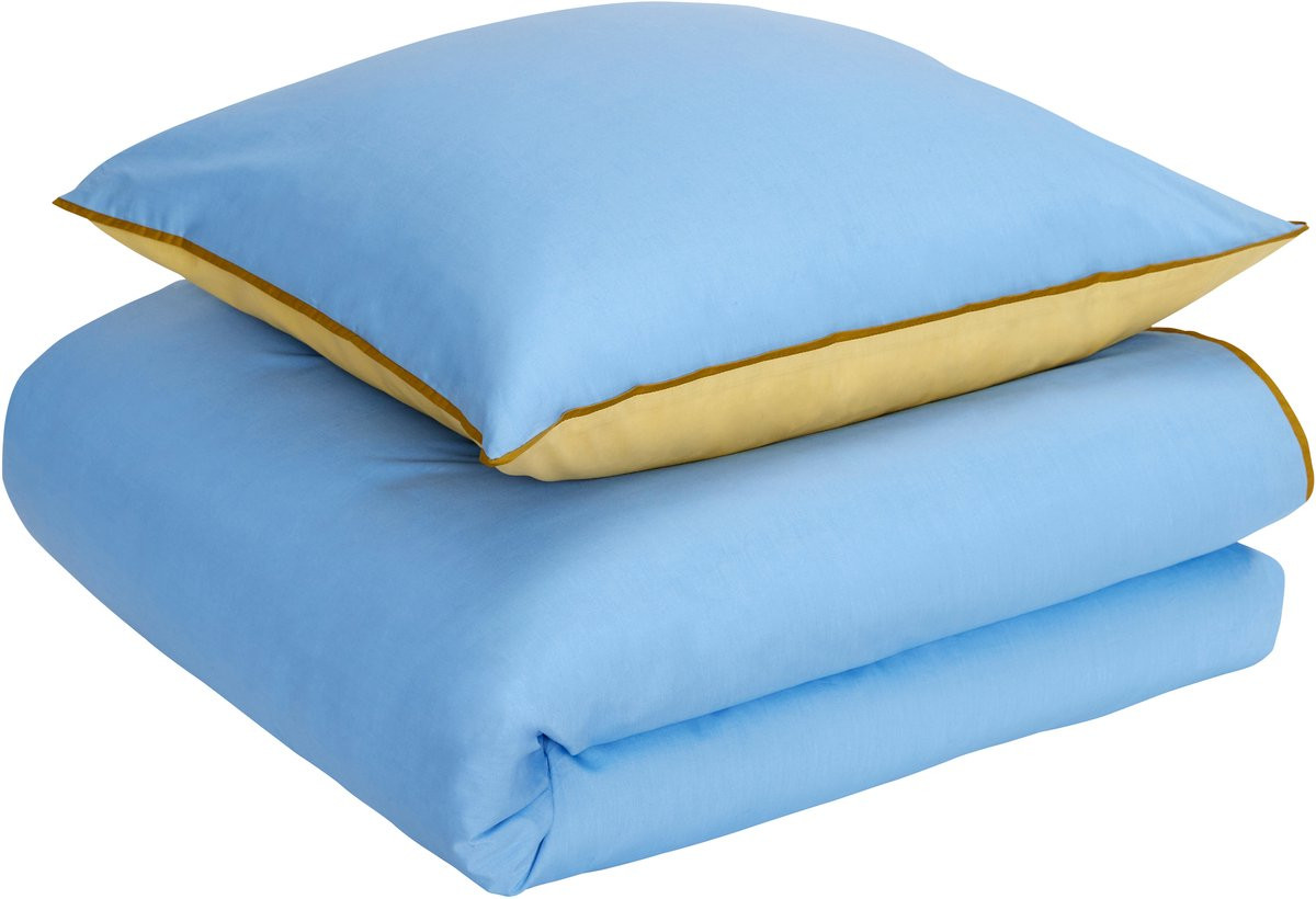 Hübsch Aki beddengoed blauw