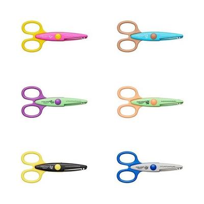 Fiskars Kidzors™ Kinder-Dekorscheren inkl. Tasche, 13 cm, Rechts- und Linkshänder, ab 4 Jahren, 6er Set