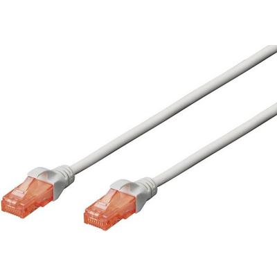 Digitus DK-1612-100 RJ45 Patchkabel CAT 6 U/UTP 10.00m Grau verdrillte Paare 1St.