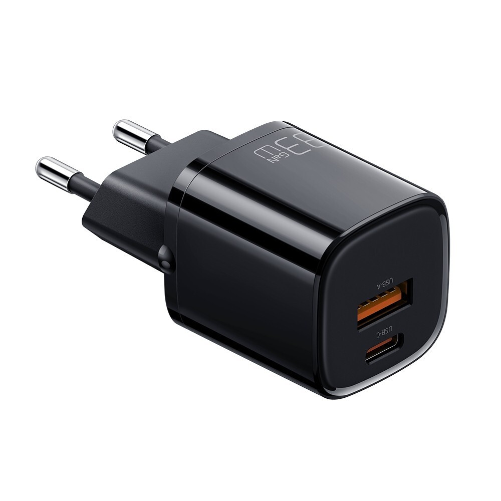Mcdodo Nano GaN oplader CH-0151, USB + USB-C, 33W, zwart