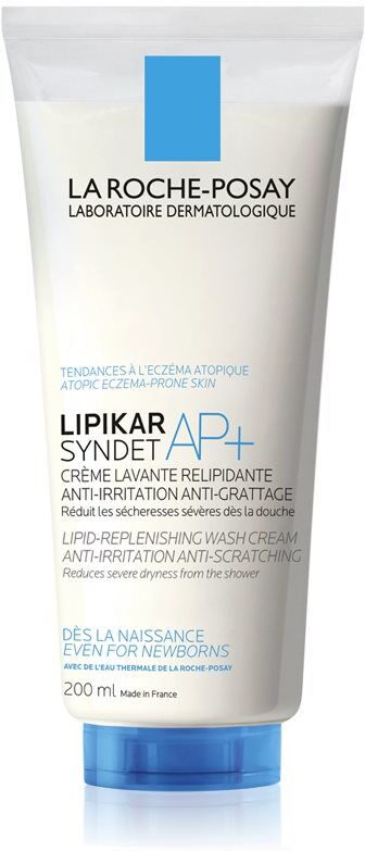 La Roche-Posay Lipikar Syndet AP+ kremiges Reinigungsgel Gegen Reizungen und Jucken der Haut 200 ml