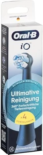 Oral-B iO Ultimative Reinigung 4er (schwarz, Überlegene Plaque-Entfernung)