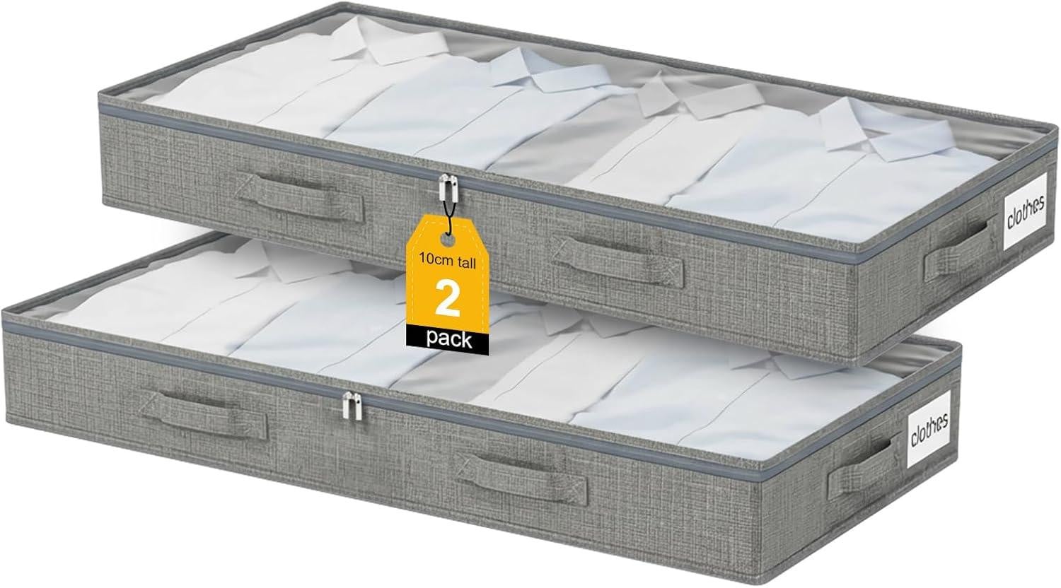 oCreon Opbergdoos Set van 2 - 50 liter - Stapelbaar