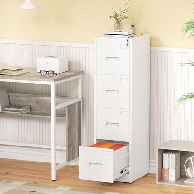 SUNCROWN 2/4 Drawer Vertical File Cabinet with Lock for Home Office
