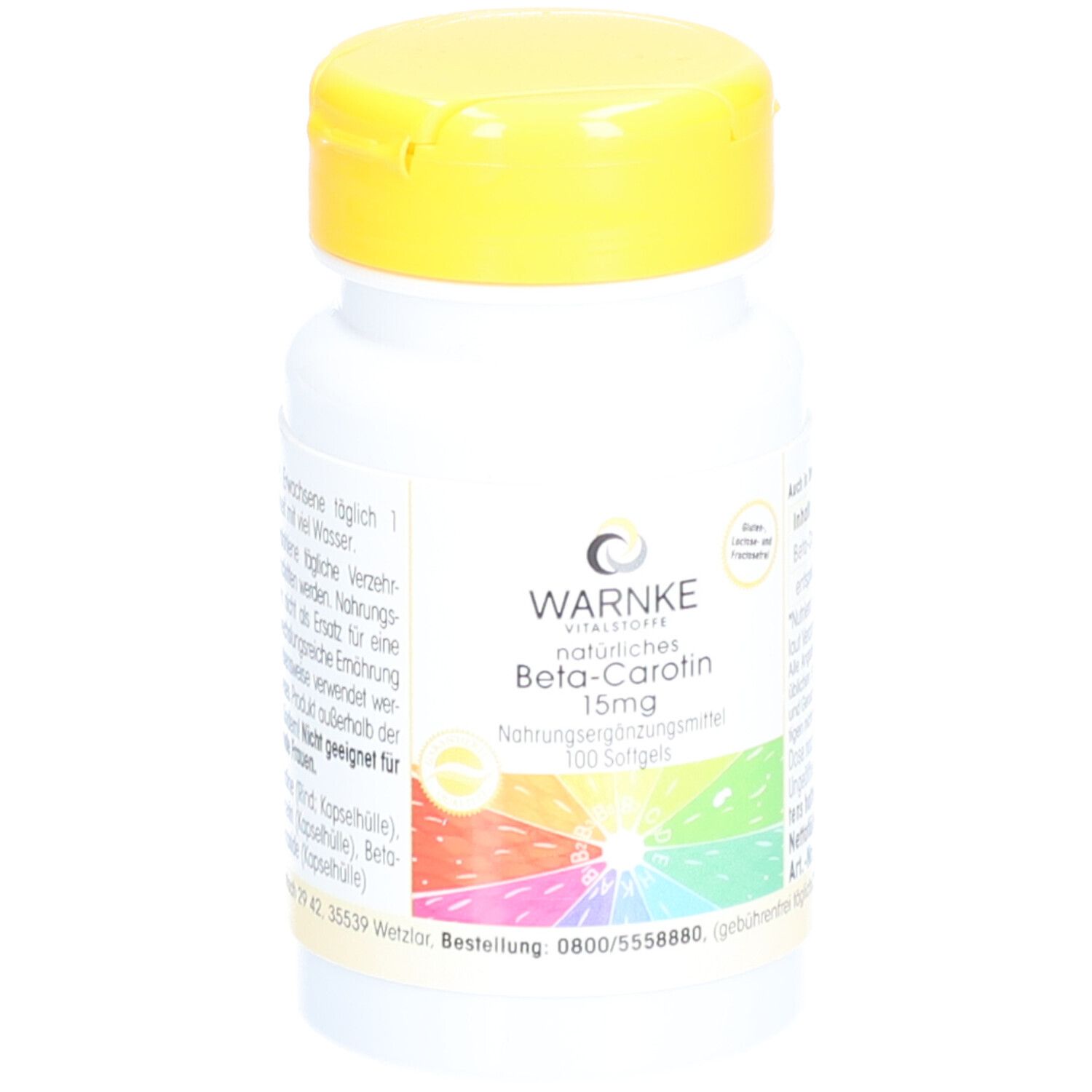 Beta Carotin Kapseln 15 mg natürlich 100 St