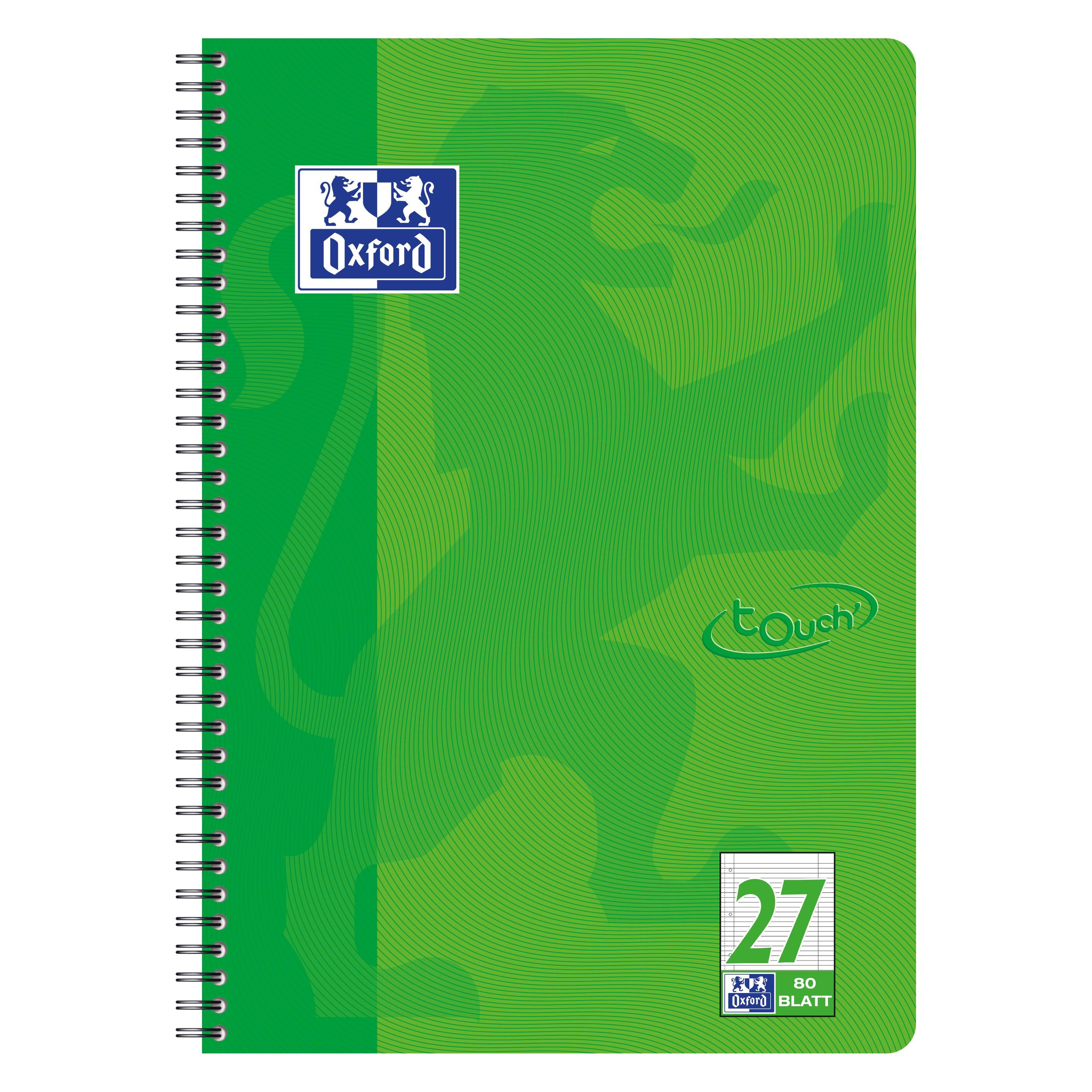 Oxford Collegeblock Touch (A4+, Liniert, Harter Einband) (400086494)