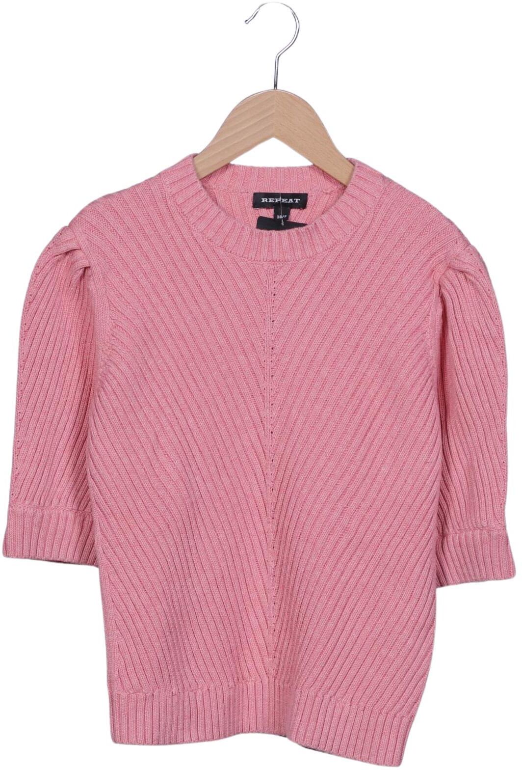Repeat Damen Pullover, Pink, Gr. EU 38, Baumwolle - Second Hand