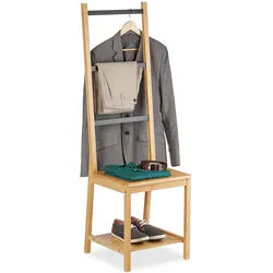 Relaxdays, Garderobe + Kleiderstange, Herrendiener