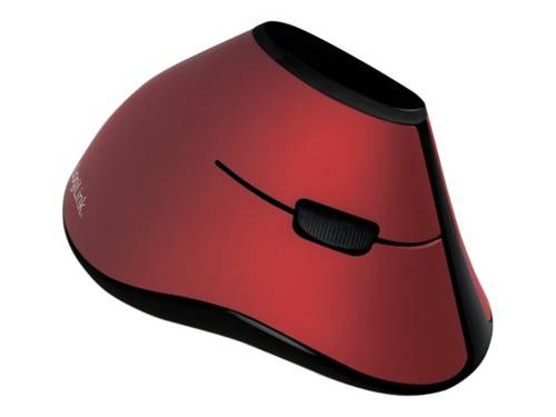 Typhoon Ergonomische Funk-Maus, vertikal, 2.4GHz, 1200 dpi, rot
