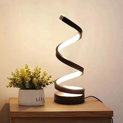Uplift Treasures Modern Spiral Dimmable LED Table Lamp spiral Shape