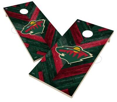 Skip's Garage Minnesota Wild NHL Cornhole Board Set