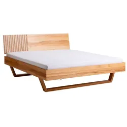 MAISON Massivholzbett Columbus 180 x 200 cm Holz Braun Kernbuche