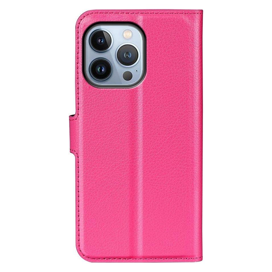 Cover-Discount iPhone 14 Pro - Leder Etui Hülle pink (Apple iPhone 14 Pro) (101134326G)