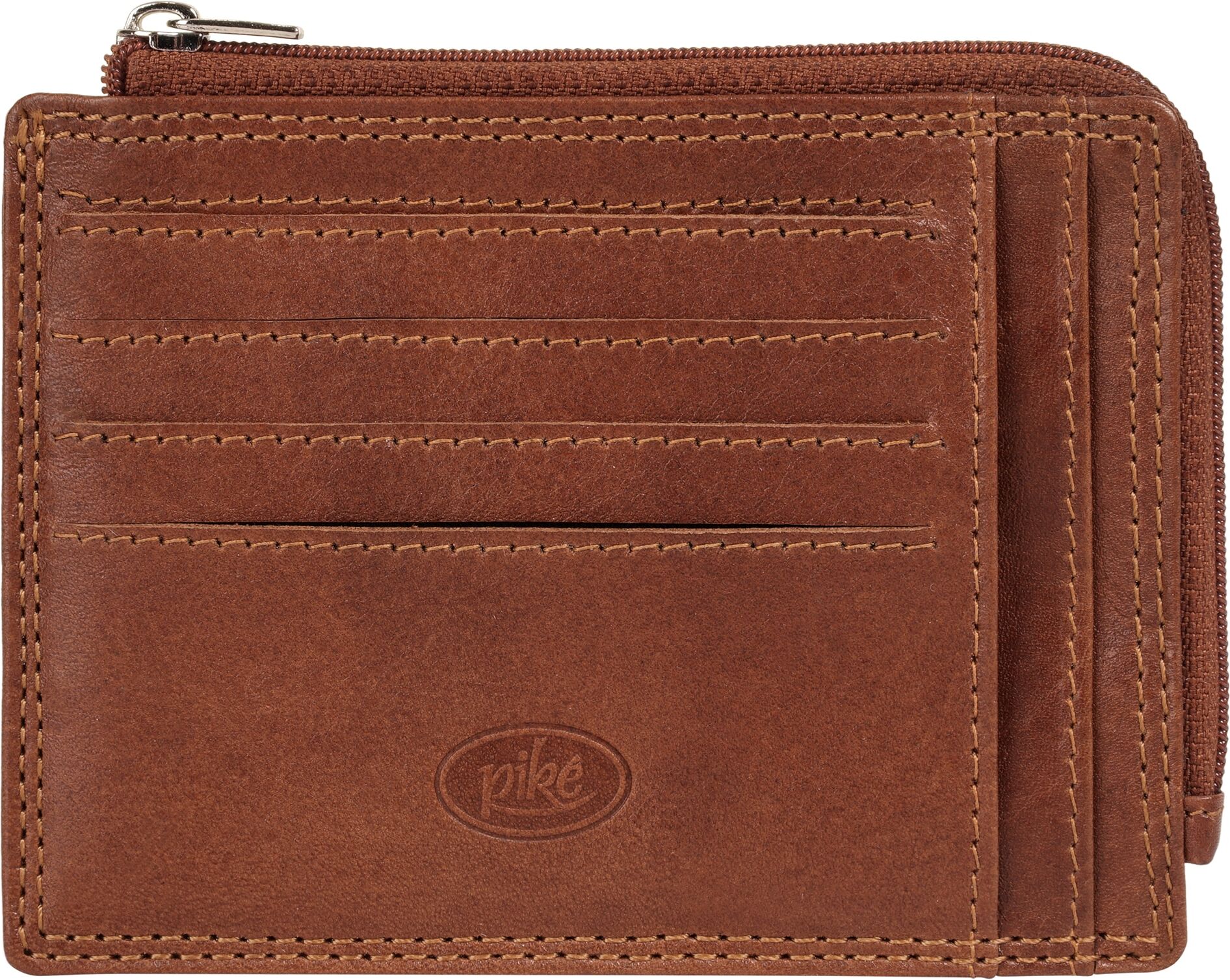 Brieftasche PIKÉ "PIKÉ Herren, Damen echt Leder", Damen, braun, Leder, Kleinlederwaren Brieftasche, echt Leder braun Einheitsgröße
