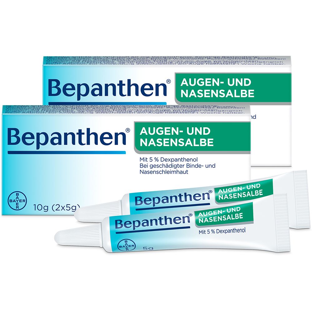 2x Bepanthen Augen- und Nasensalbe 2x2x5 g